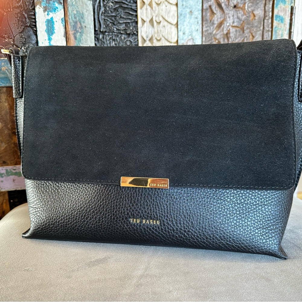Ted Baker Minimalist Black Shoulder Bag
